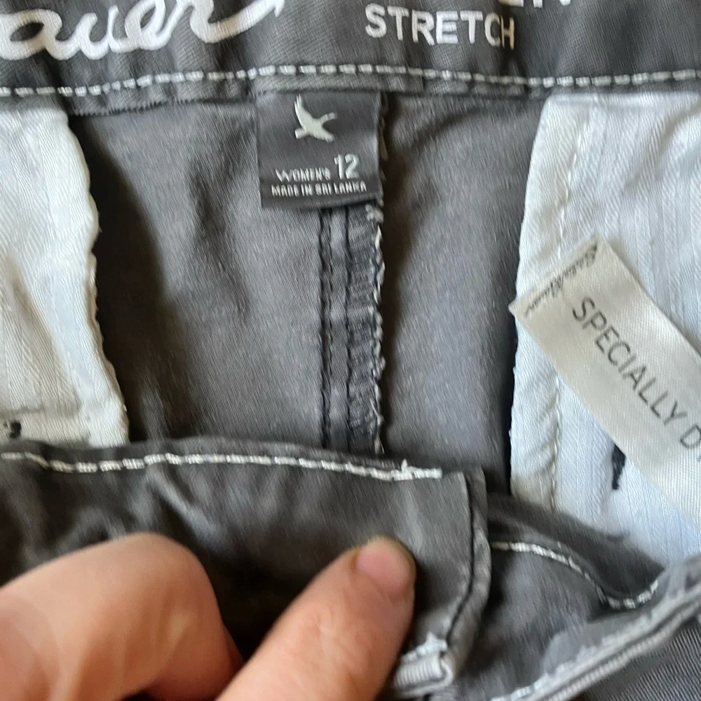 Eddie Bauer Legend‎ Wash Slightly curvy Gray Twill bermuda Shorts